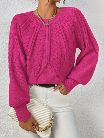 Women's Textured Crewneck Sweater