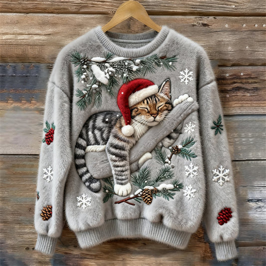Women's Graphic Knit Sweater - VibreMode