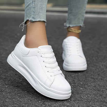 Women's Leather Sneakers Casual White