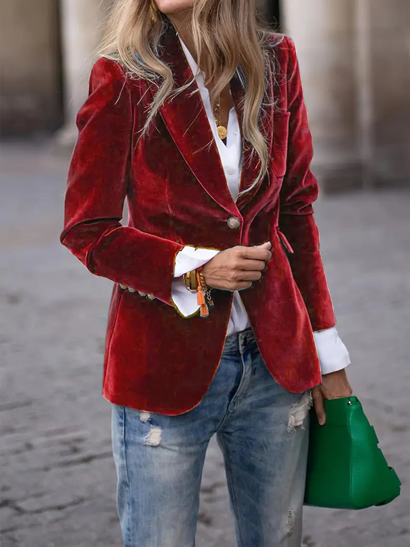 Women's Single Button Blazer