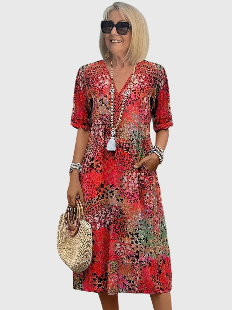 Trendy Graphic A-Line Dress