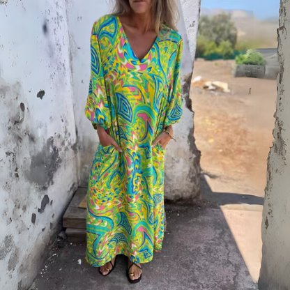 Women's Leopard Print Maxi Dress