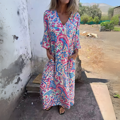 Women's Leopard Print Maxi Dress