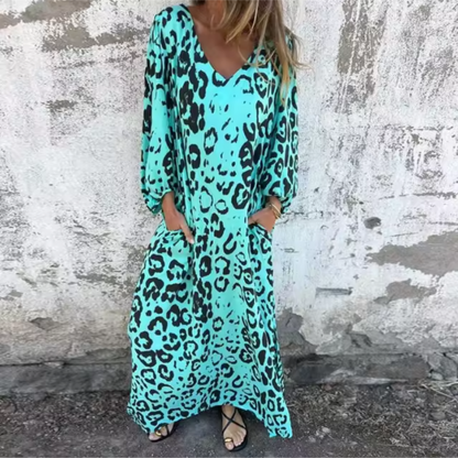 Women's Loose Fit Spring Dress With Pockets