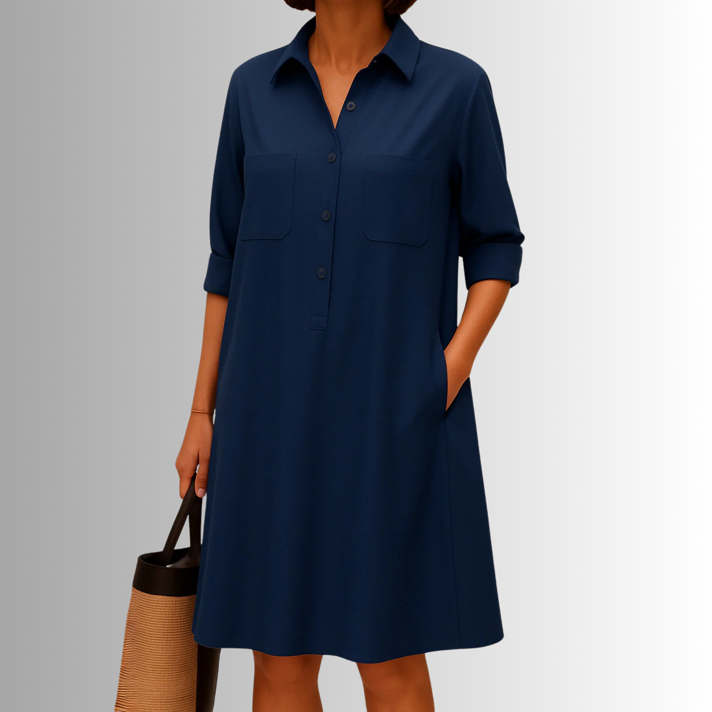 Women's Lightweight Button Dress