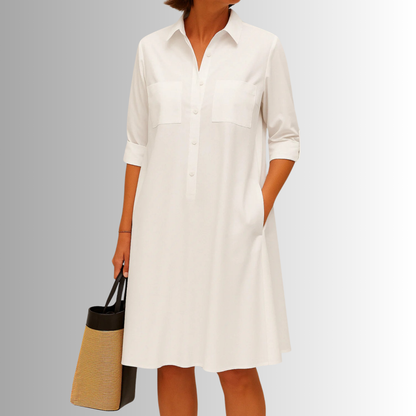 Women's Lightweight Button Dress