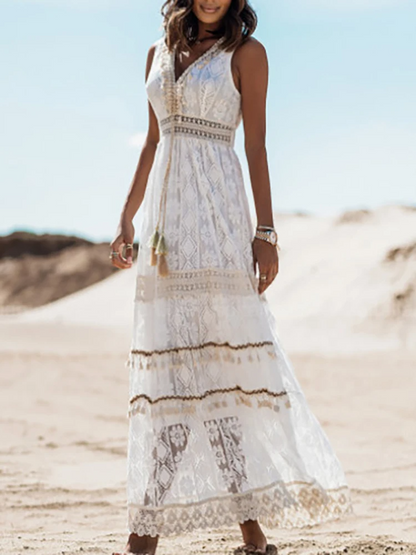 Chic Floral Maxi Sundress for Women