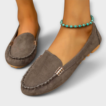 Women's Moccasin Loafers Stitched