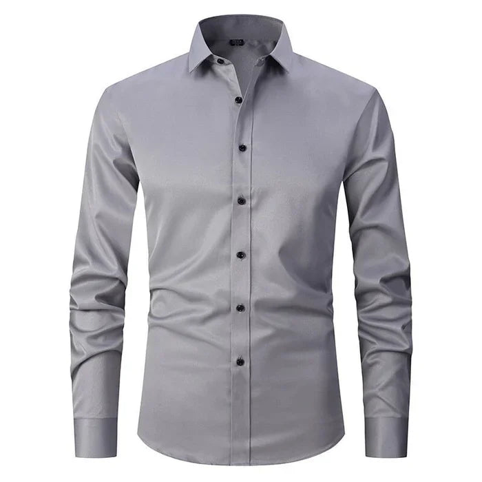 Men's Long Sleeve Dress Shirt Button-Up