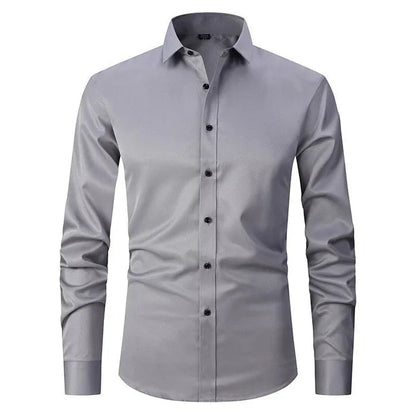 Men's Long Sleeve Dress Shirt Button-Up