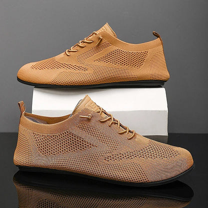 Men's Slip On Shoes Low Knit Lace Detail