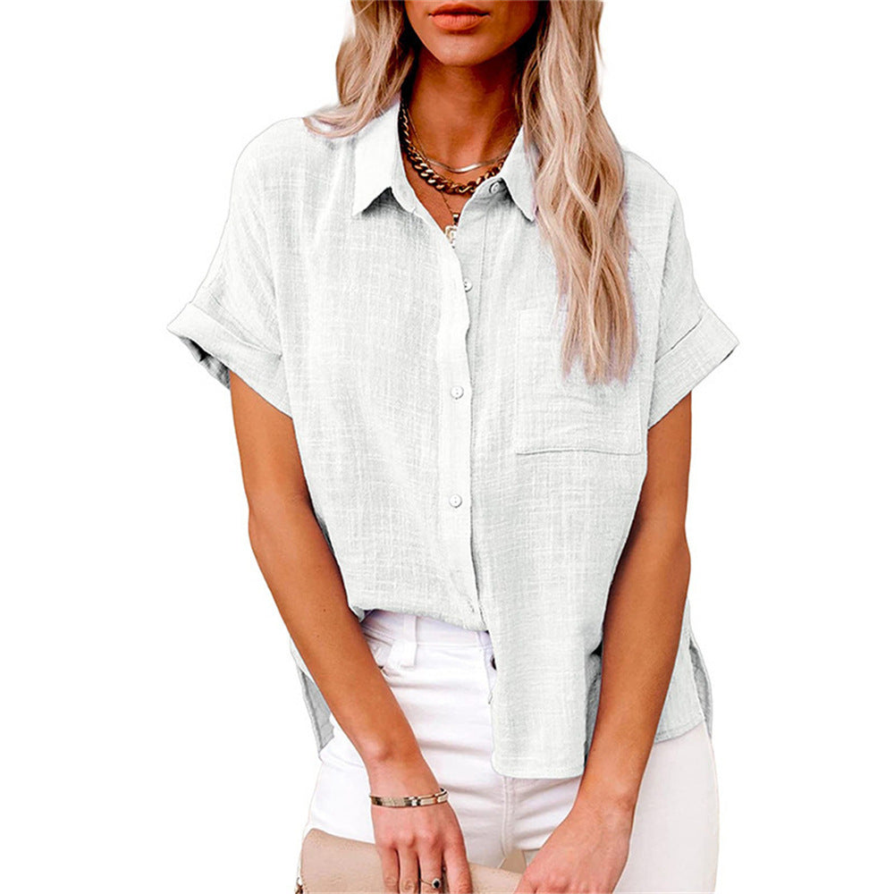 Women's Cotton Blouse Lightweight Beige