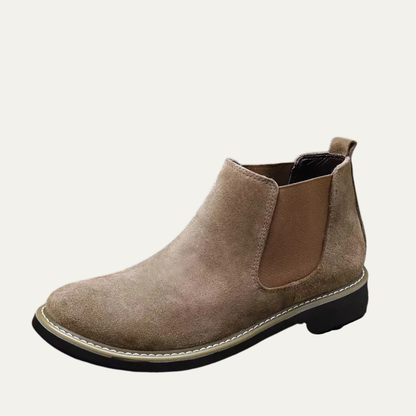 Amarone Men's Suede Chelsea Boots Black