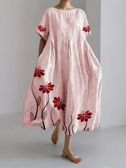 Beautiful Floral Maxi Dress for Casual Everyday Wear - VibreMode
