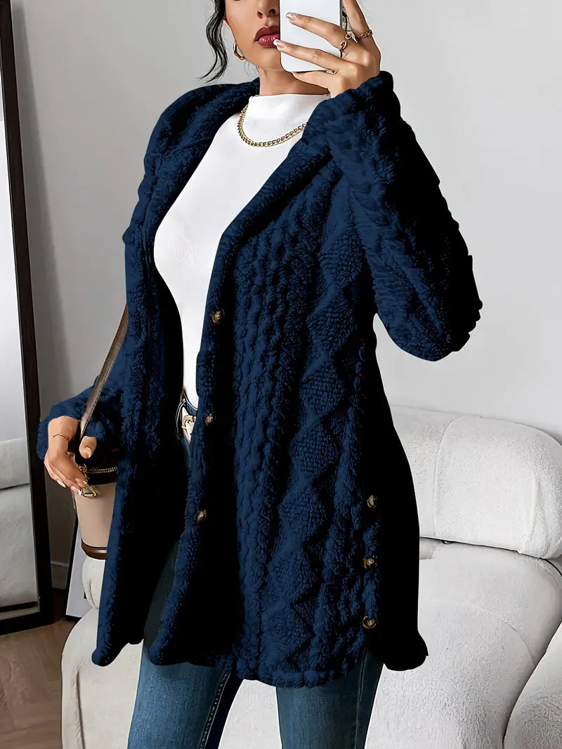 Soft Fleece Hooded Sweater