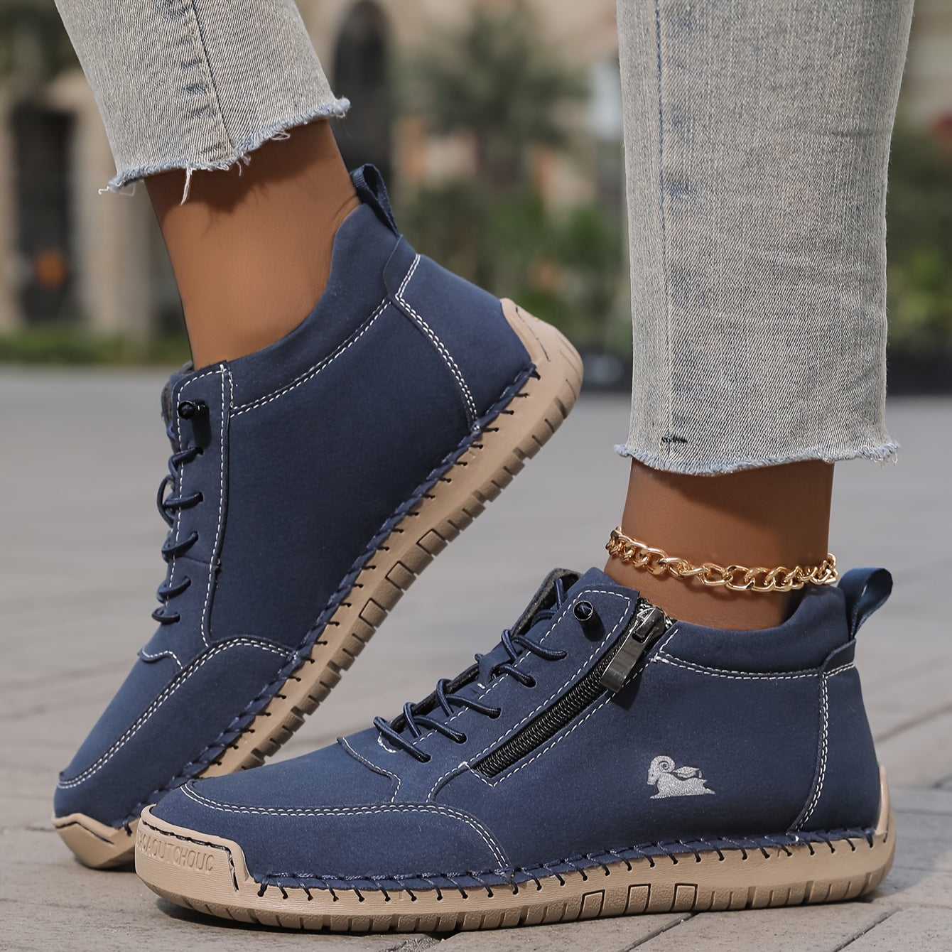 Ladies Comfortable Spring Lace Up Walking Shoes