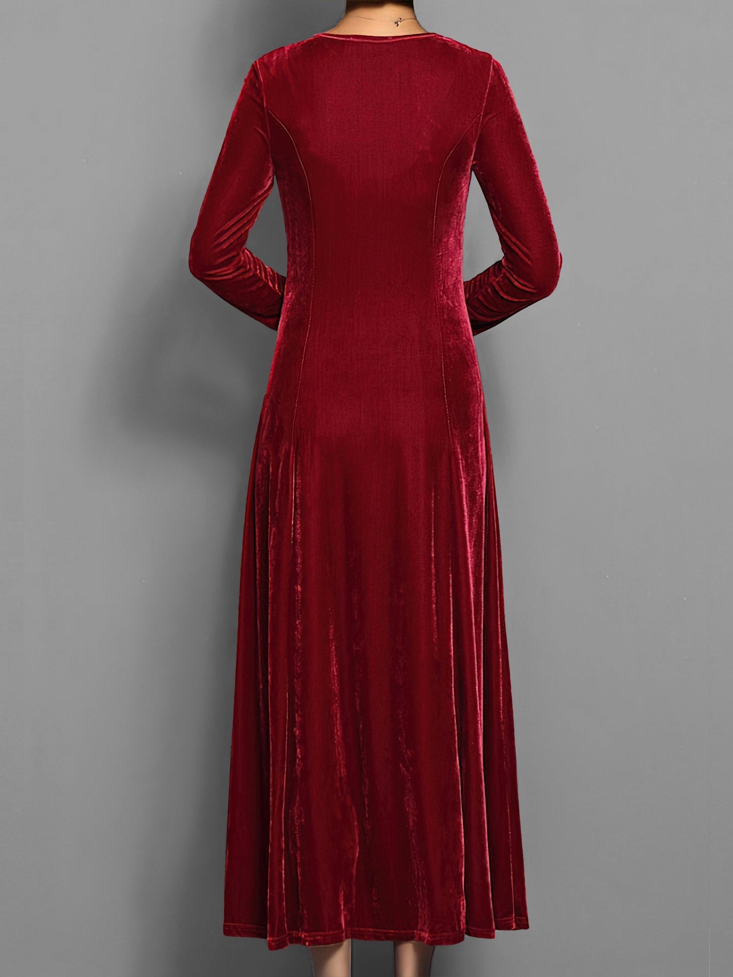 Women's Maxi Dress Flared Skirt