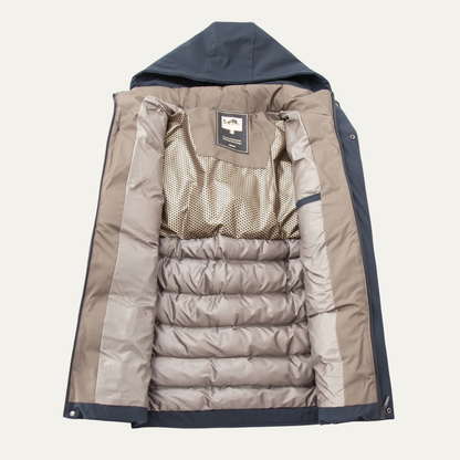 Men's Thick Cotton Padded Winter Jacket with Hood