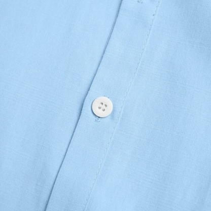 Men's Cotton Linen Beach Shirt Lightweight