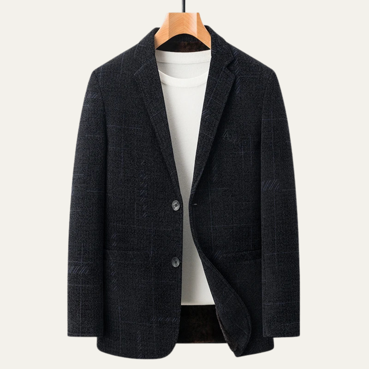 Men's Smart Blazer Warm Fur Lining