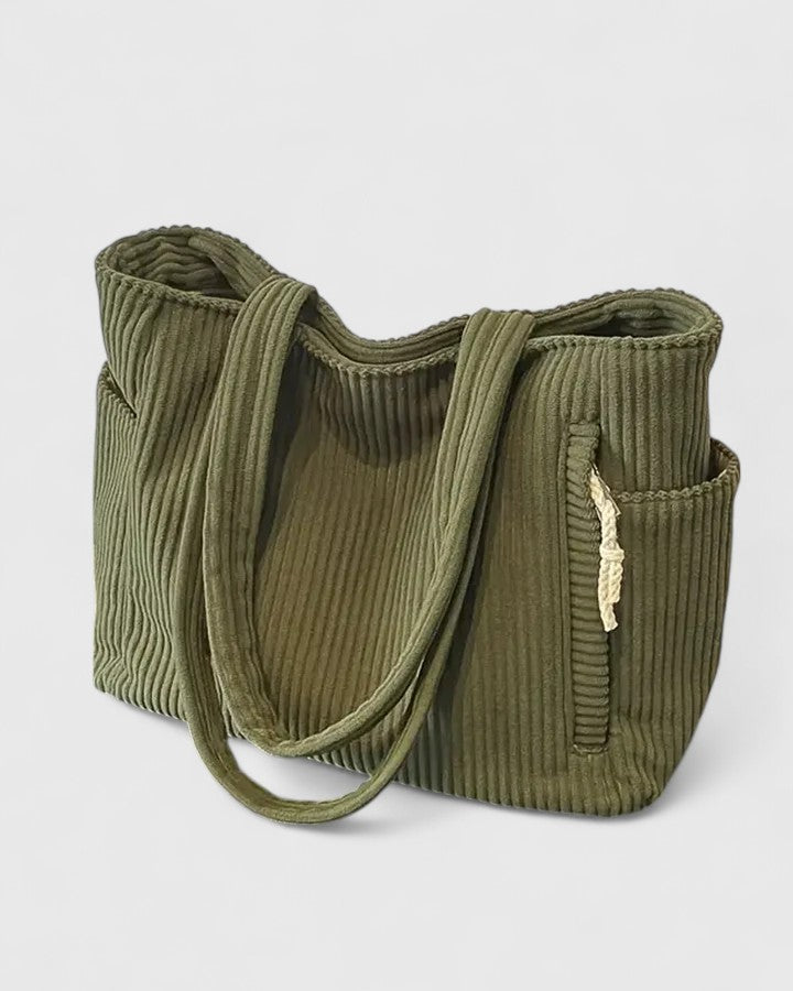Women's Ribbed Handbag Luxurious