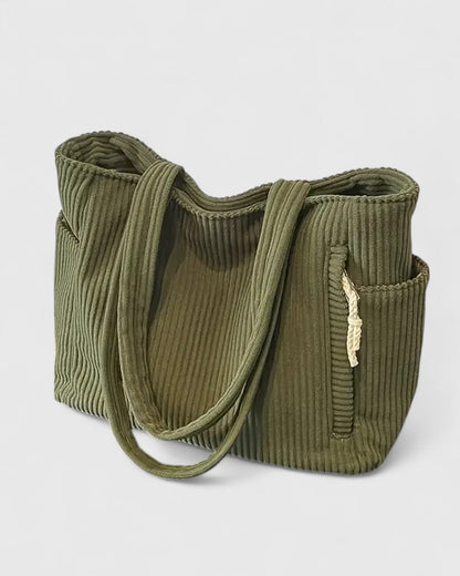 Women's Ribbed Handbag Luxurious