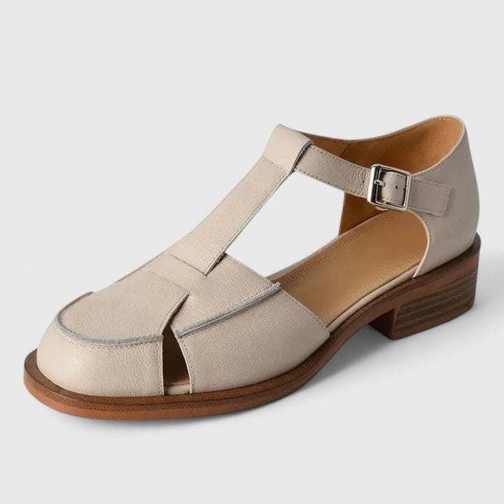 Women's Closed-Toe T-Strap Sandals - VibreMode