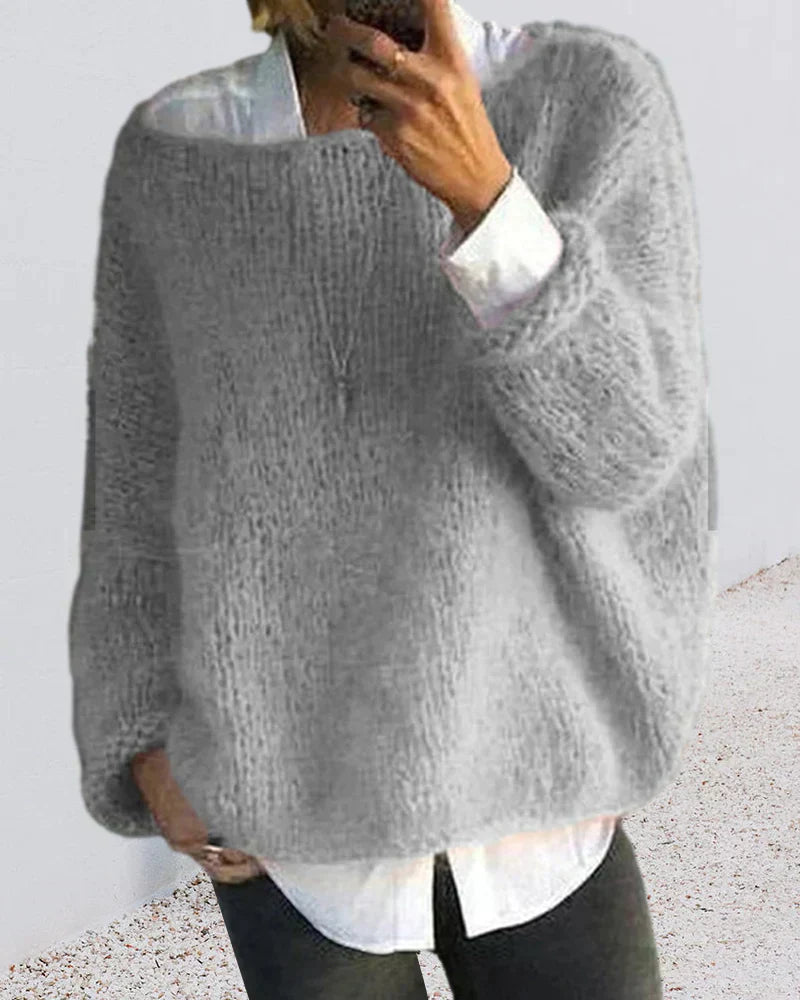 Women's Oversized Round Neck Sweater