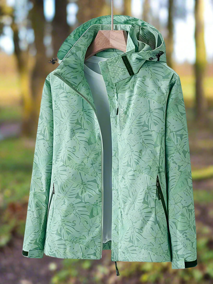 Women's Zip Up Hooded Outdoor Jacket - VibreMode