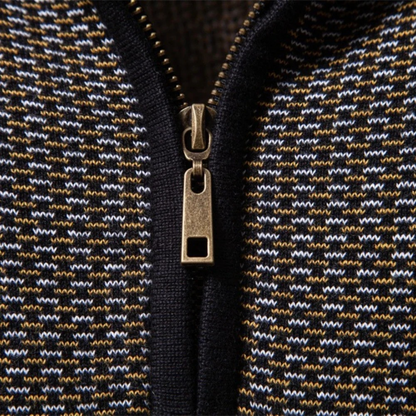 Men's Quarter Zip Warm Winter Sweater