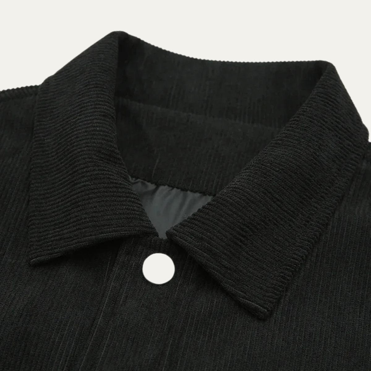 Men's Corduroy Jacket Casual Button Up Lapel Brown