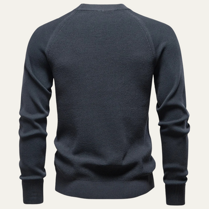 Men's Slim Fit Soft Knit Sweater Red
