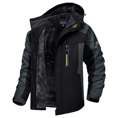 Men's Heavy-Duty Insulated Winter Jacket Multiple Pockets