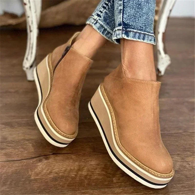 Comfortable Daily Low Heel Ankle Boots