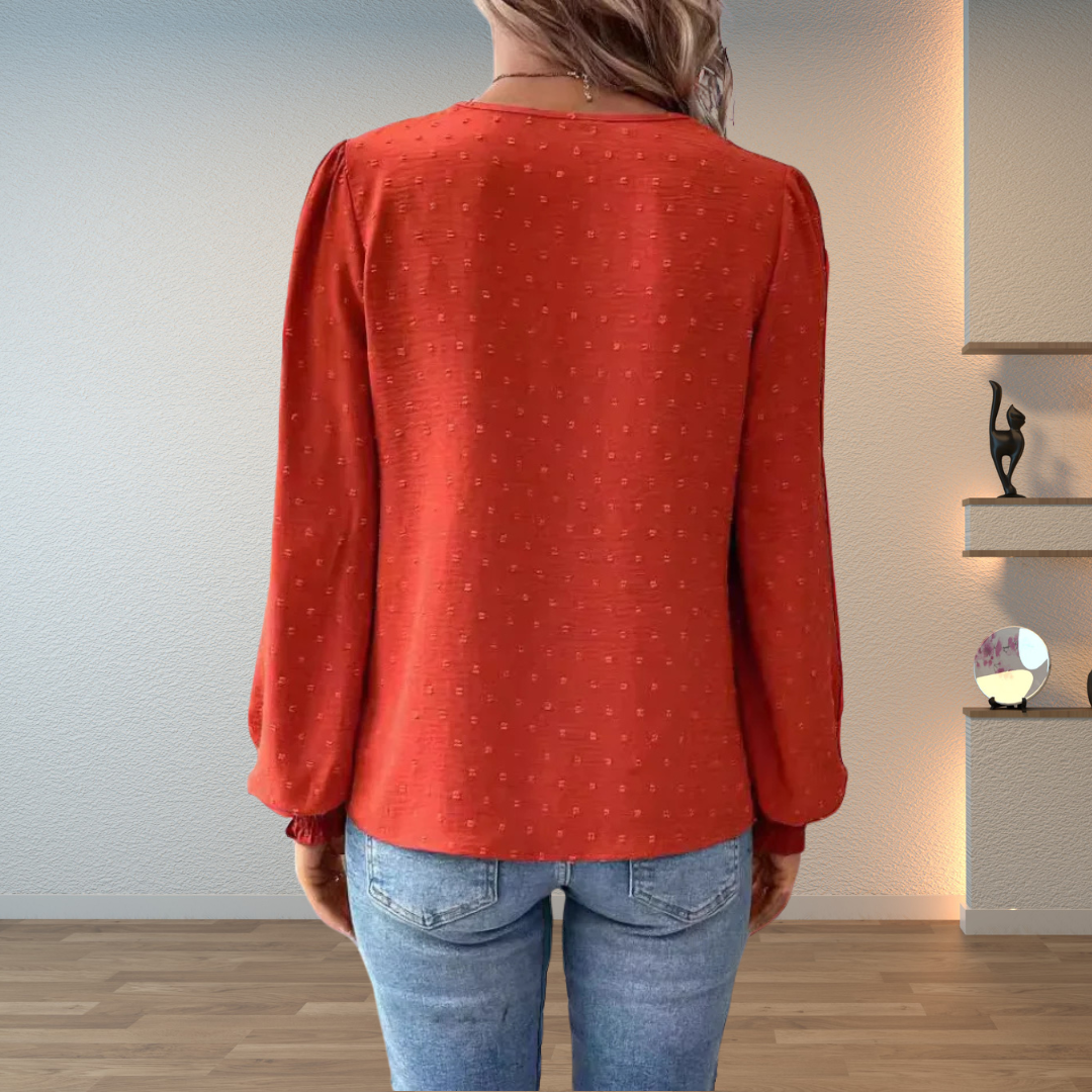 Women's Lace Blouse Long Sleeve