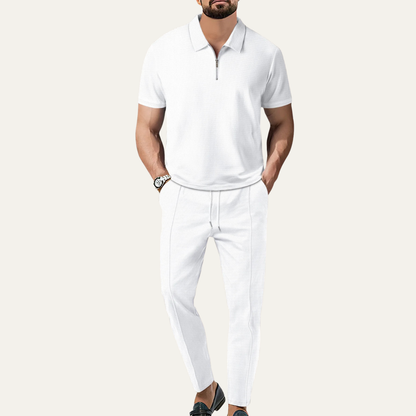 Men's Short Sleeve And Pants Set Relaxed Fit