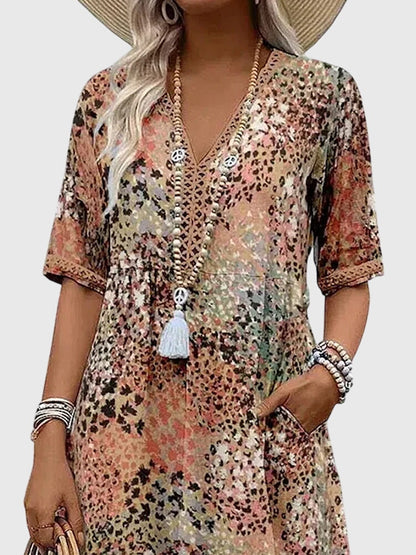 Trendy Graphic A-Line Dress