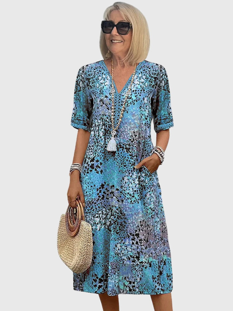 Trendy Graphic A-Line Dress