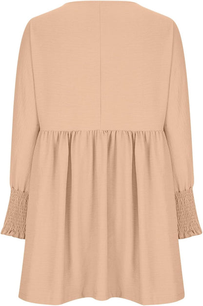 Women's Ruched Summer Day Dress