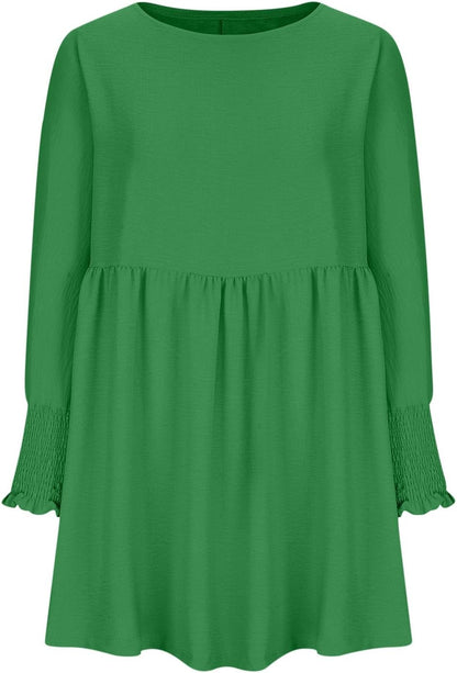Women's Summer Dress Loose Fit Round Neckline