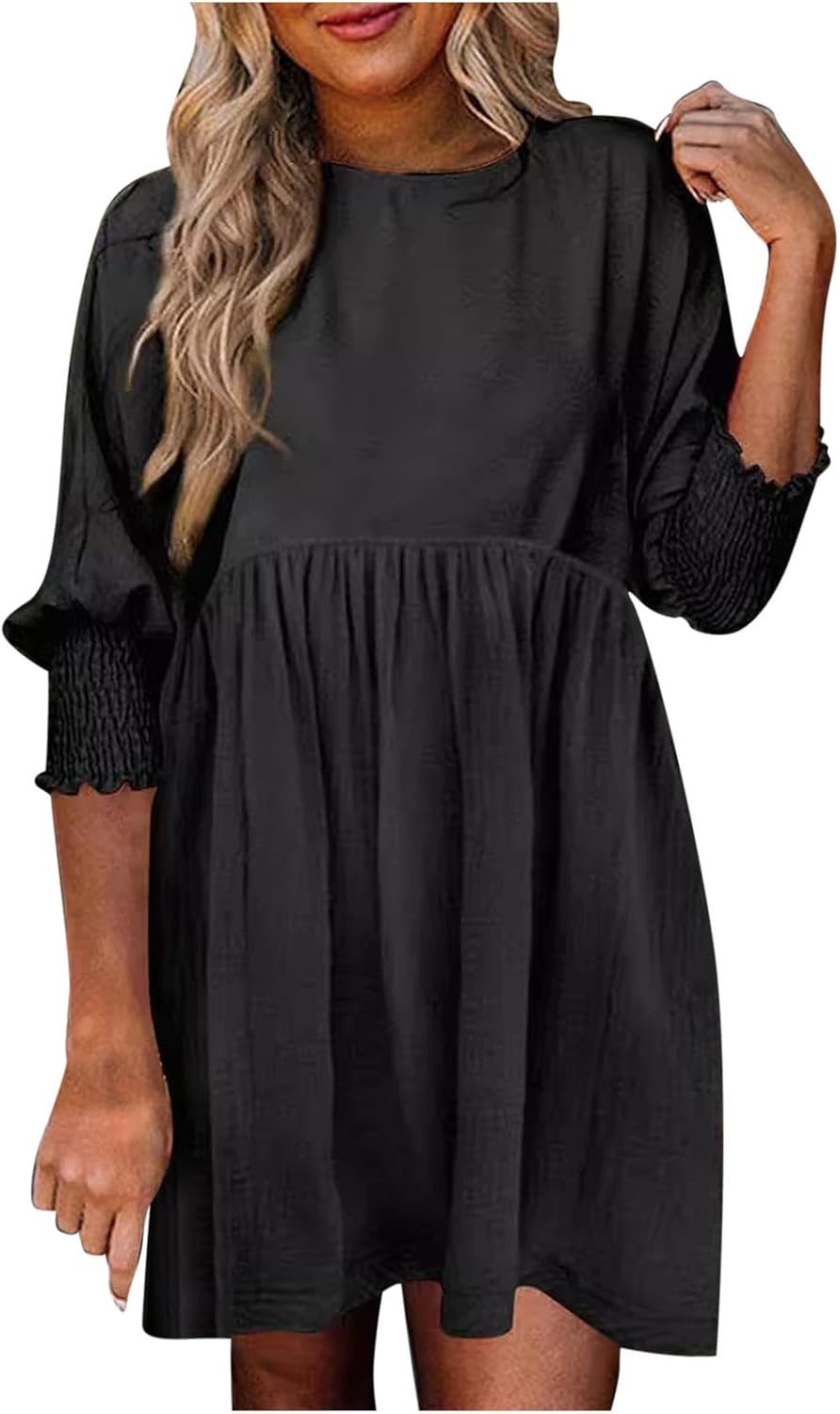 Women's High Waist Flowy Dress Skirt