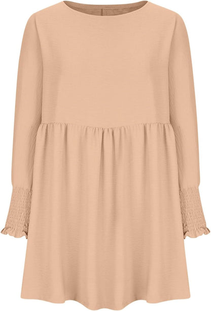 Women's High Waist Flowy Dress Skirt
