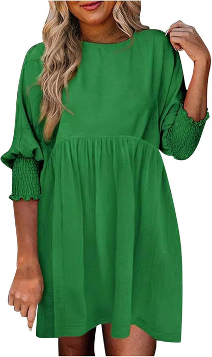 Women's High Waist Flowy Dress Skirt