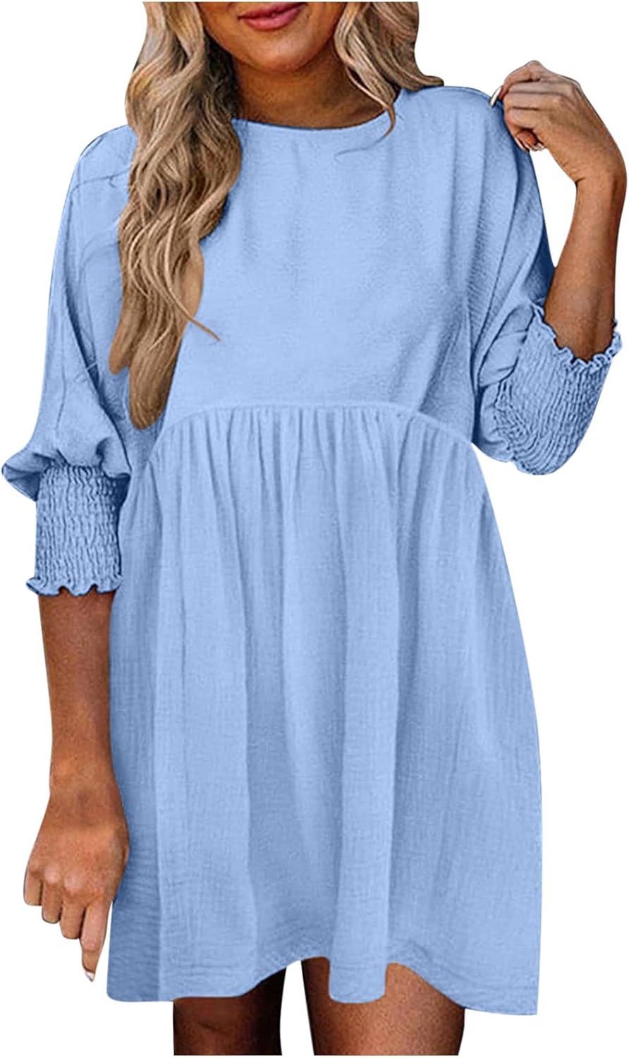 Women's High Waist Flowy Dress Skirt