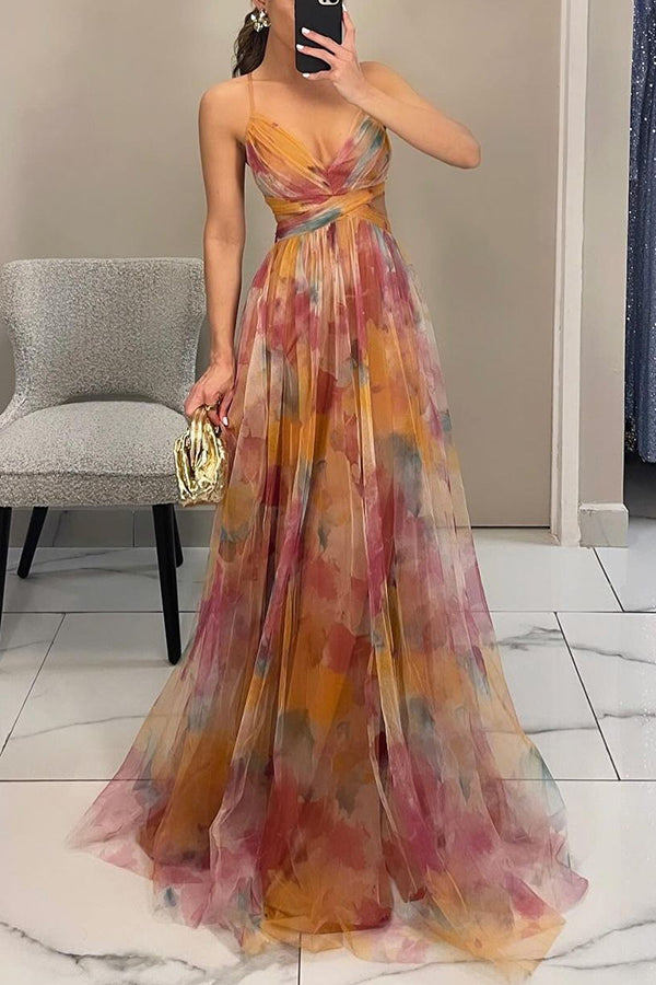 Women's Sleeveless Floral Maxi Dress
