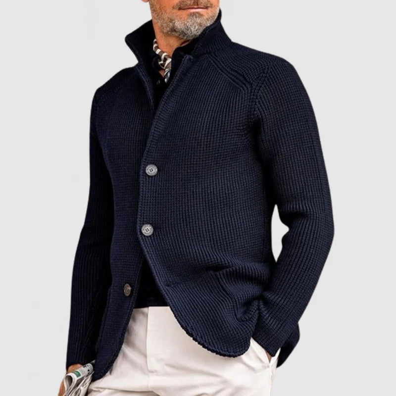 Mens Knitted Hooded Jacket - VibreMode