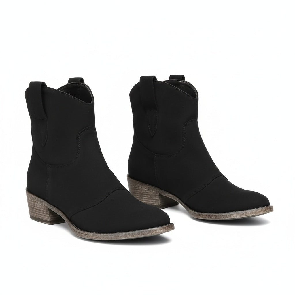 Women's Low Heel Pull On Boots