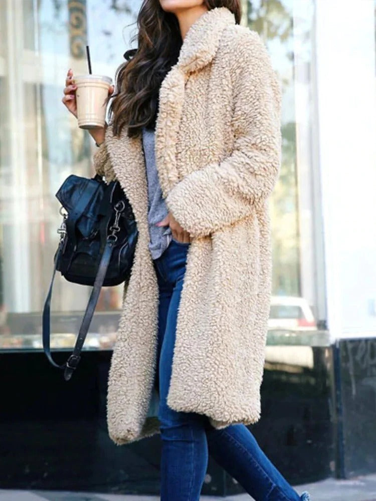 Women's Fleece Teddy Coat Long