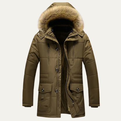 Men's Waterproof Down Parka Jacket - VibreMode