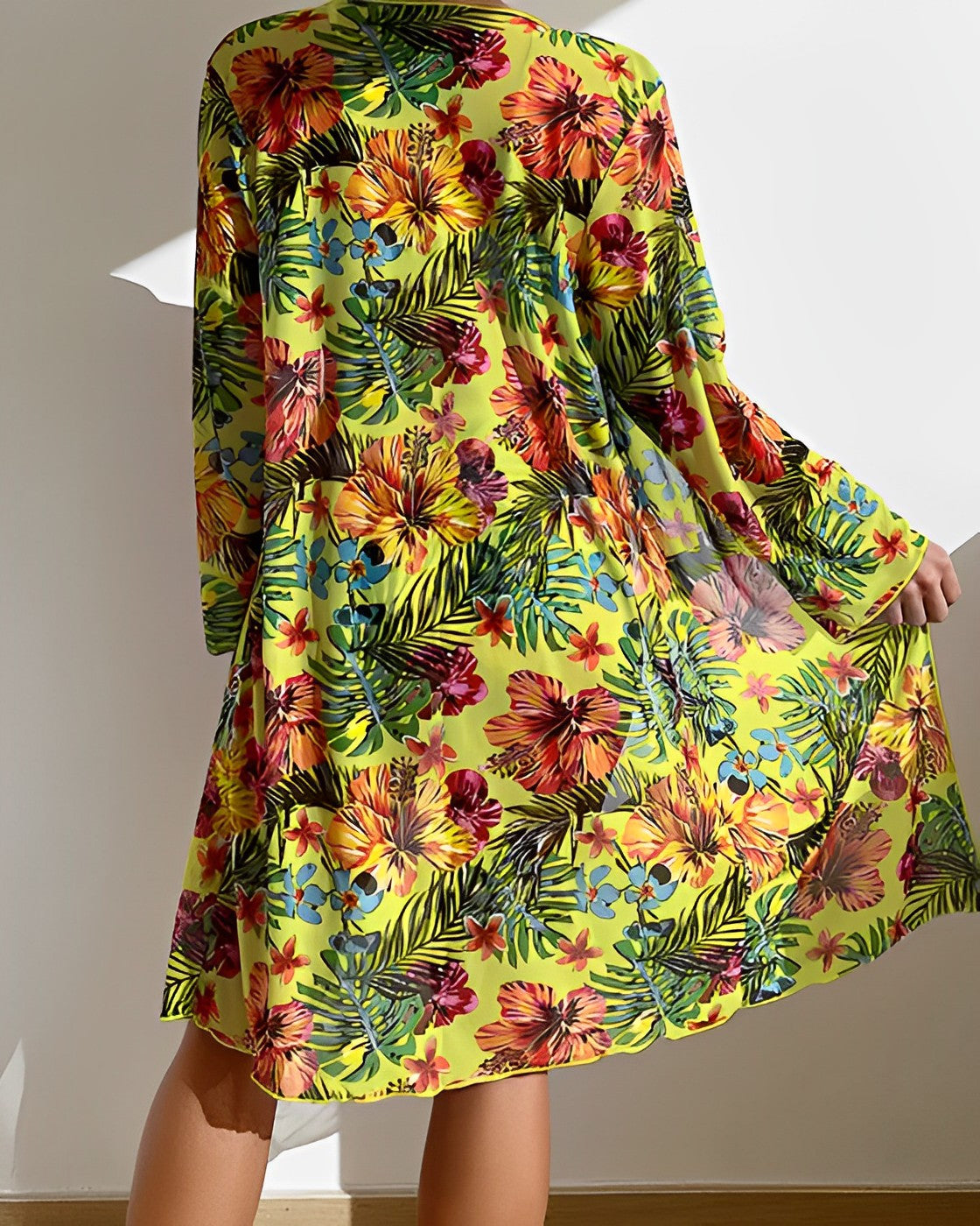 Women's Tropical Print Bikini Set